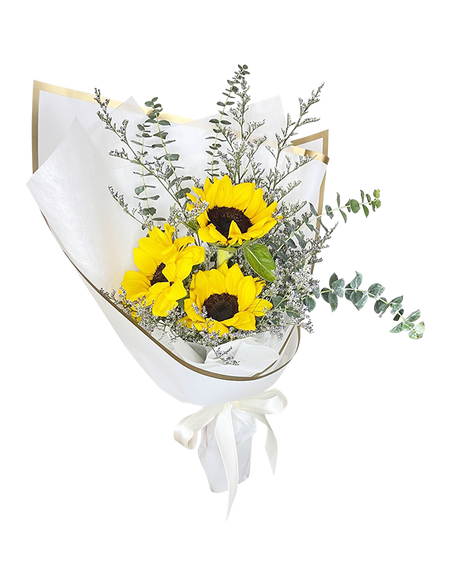 Golden Sunflower Trio Bouquet