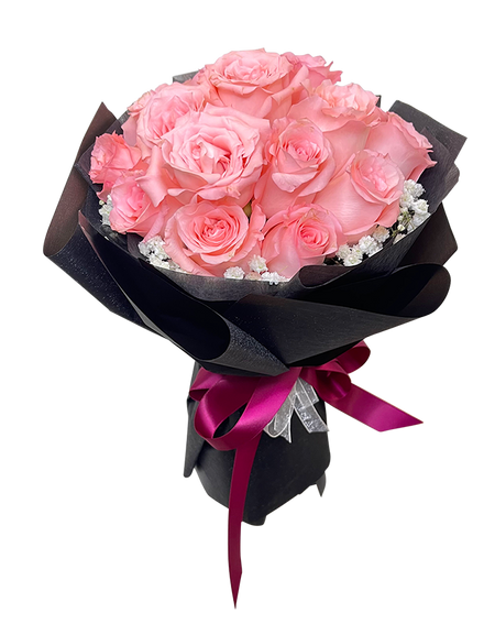 Ethereal Pink in Black Wrap