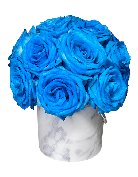 Fantasy Blue Rose in Elegant Bloom Box