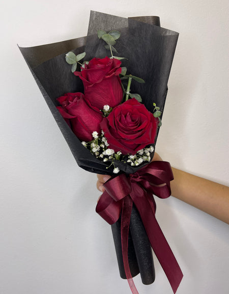 I Love You I 3 Gorgeous Red Rose Bouquet