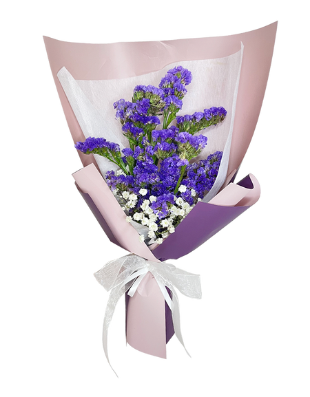 Modern Purple Statice Bouquet
