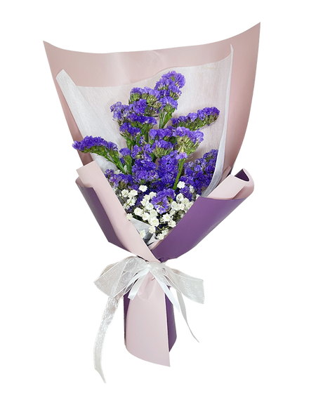 Modern Purple Statice Bouquet