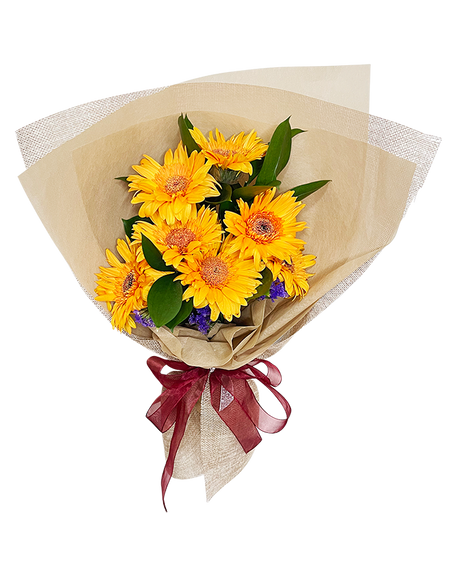 Sunlit Blooms Gerbera Bouquet