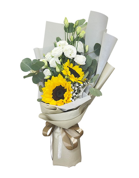 Golden Sunflower Twin Bouquet