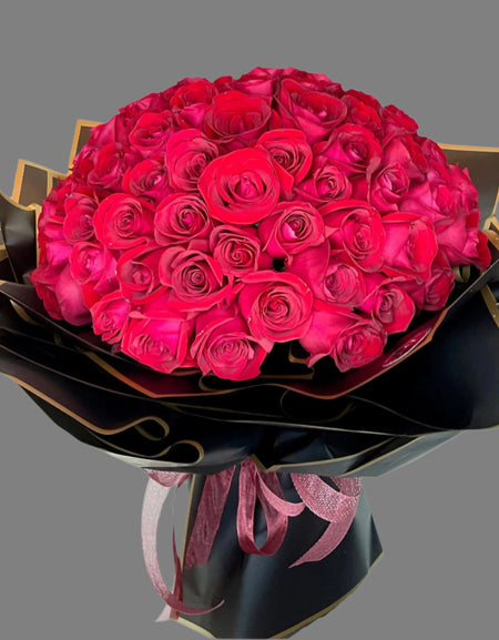 50 Bloom Red Rose Bouquet