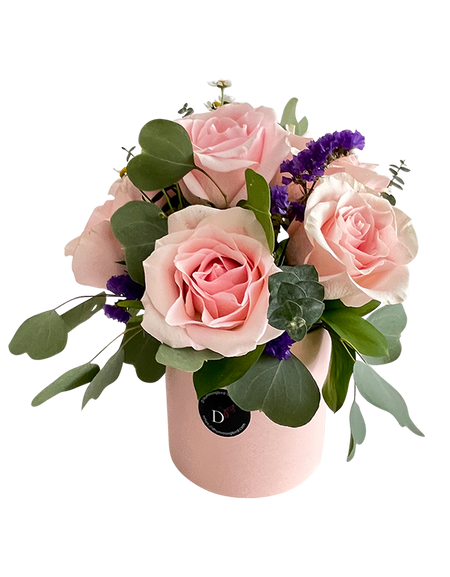 Pastel Pink Rose Bloom box