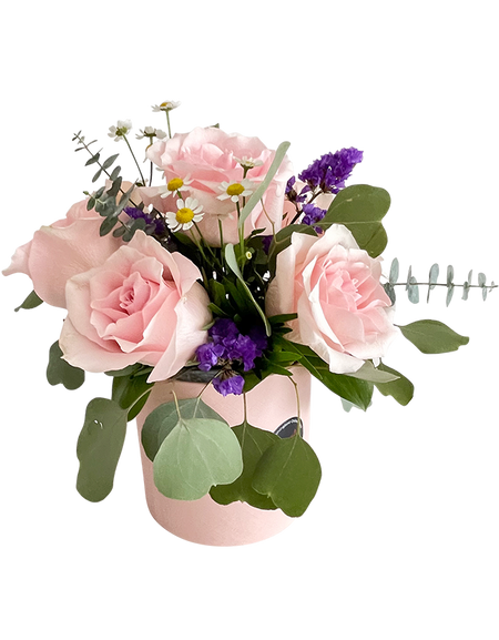 Pastel Pink Rose Bloom box