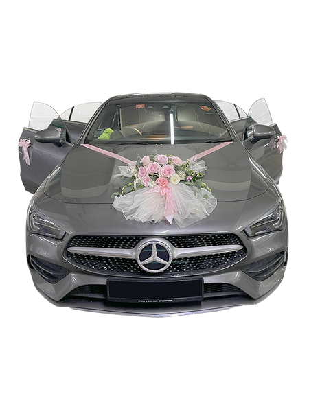 Blush of Love Bridal Car Florals