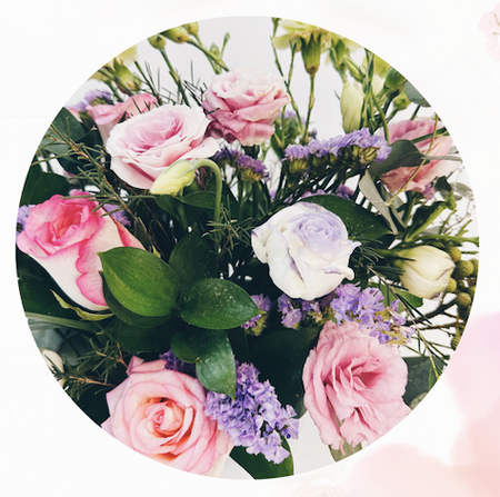 Elegant Blushes in Tall Vase