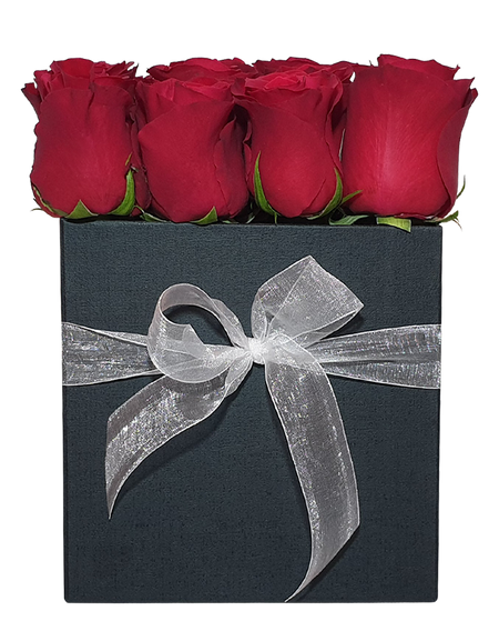 Bloom Box with Red Roses I Deluxe