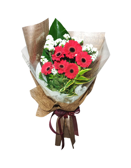 Passion Red Gerbera Bouquet