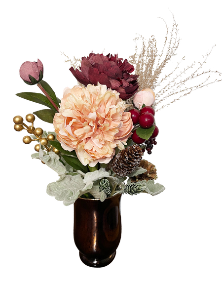 Red Pink Rustic Mini