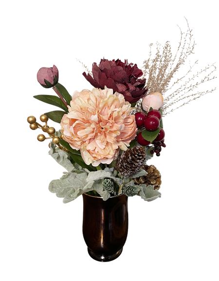 Red Pink Rustic Mini