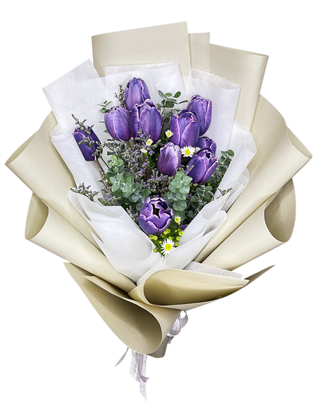 Violet Tulip Bouquet