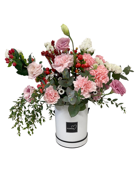 Pink Carnation Bloom Box