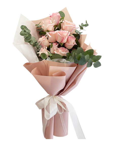 Endearing Sweet Pink Rose Bouquet