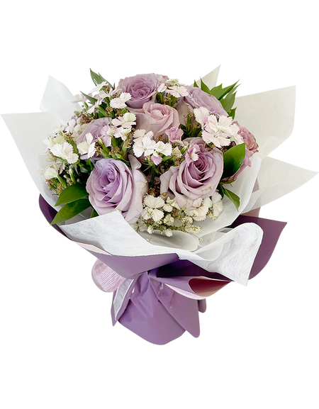 Lilac / Purple Rose Bouquet