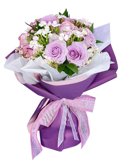 Lilac / Purple Rose Bouquet