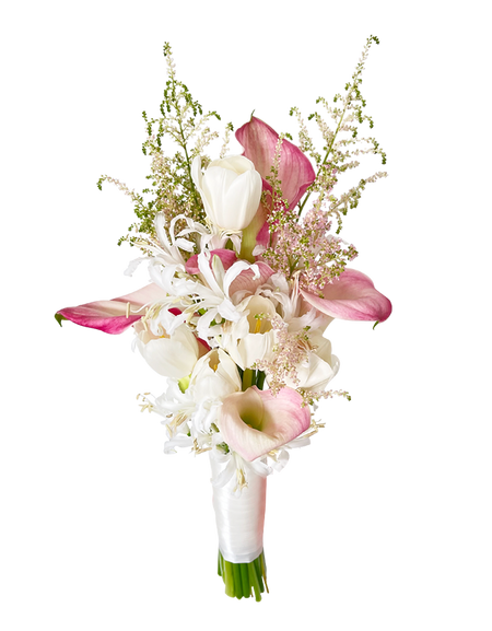 Elegant Calla Lilies and Tulip Bridal Bouquet (ROM/Wedding Bouquet)