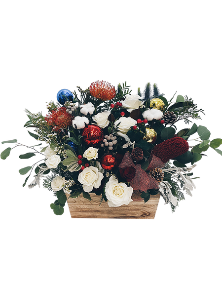 Holiday Blooms in Crate