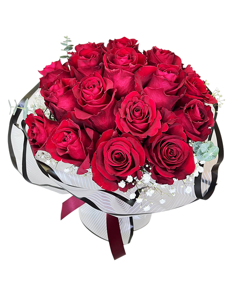 Sincerely Yours I Red Rose Bouquet