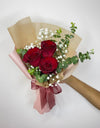 I Love You I 3 Passion Red Rose Bouquet