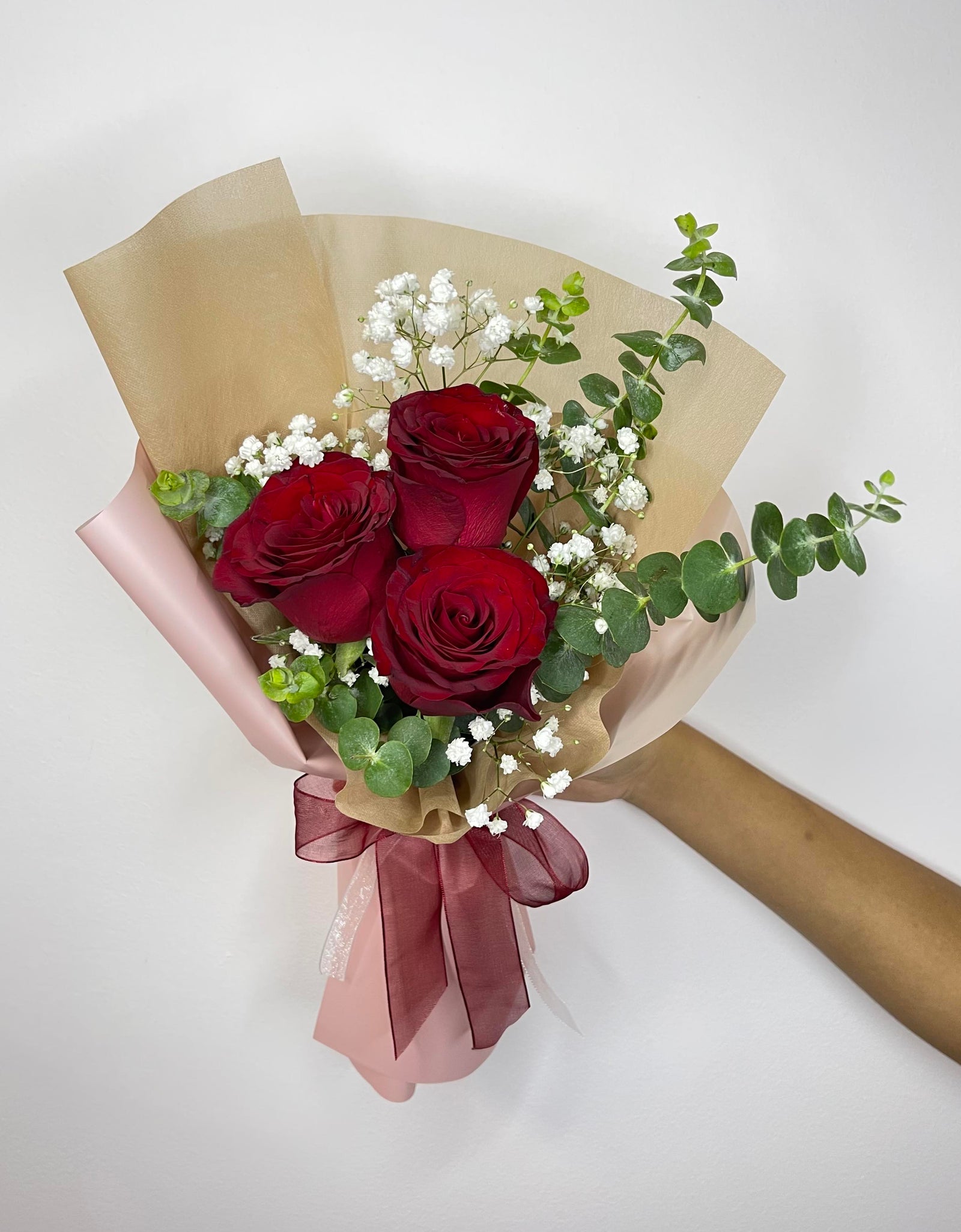 I Love You I 3 Passion Red Rose Bouquet