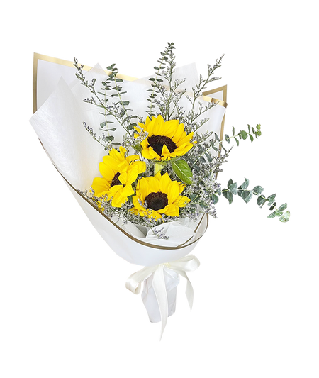 Golden Sunflower Trio Bouquet