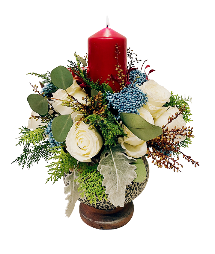 Seasonal Elegance Rose and Candle