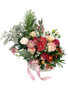 Yuletide Rouge Floral Basket