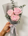 I Love You I 3 Soft Pink Rose Bouquet