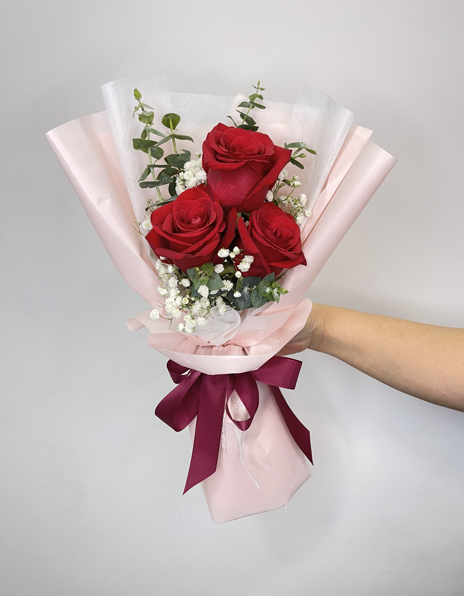 I Love You I 3 Red Rose Classic Bouquet
