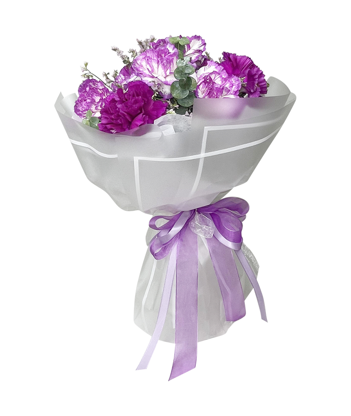 Amethyst Carnations in Bloom