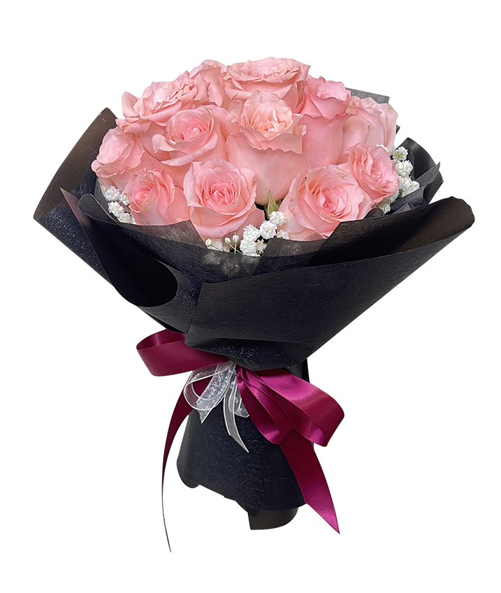 Ethereal Pink in Black Wrap