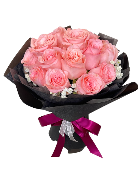 Ethereal Pink in Black Wrap