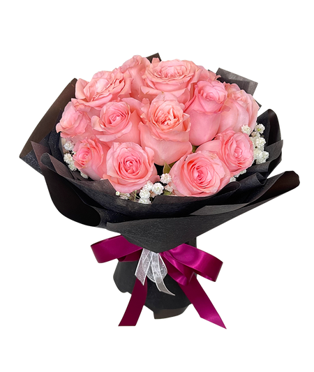 Ethereal Pink in Black Wrap