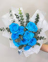 Fantasy 9 Blue Rose Bouquet