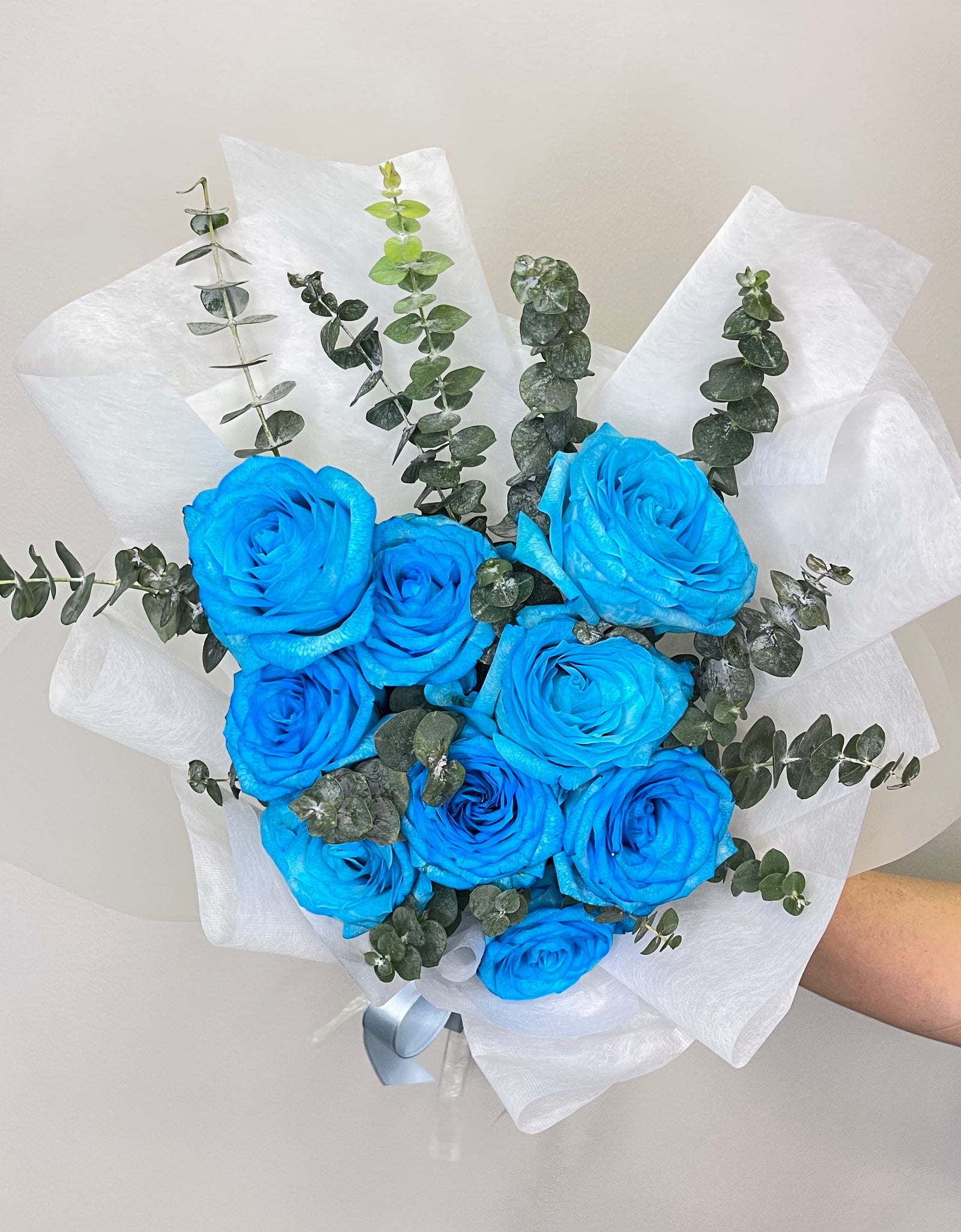 Fantasy 9 Blue Rose Bouquet
