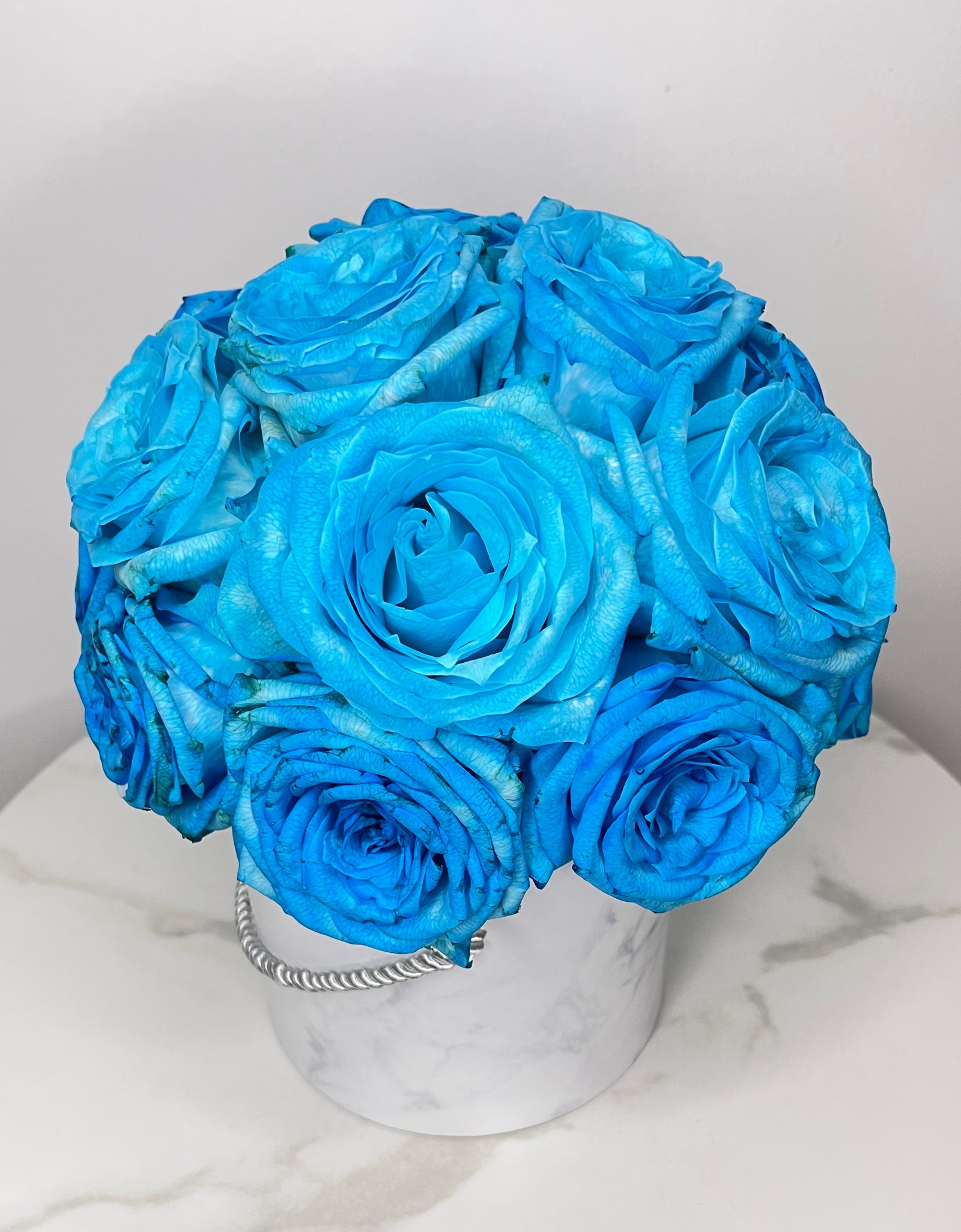 Fantasy Blue Rose in Elegant Bloom Box