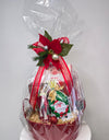 Santa's Snack Basket in Red