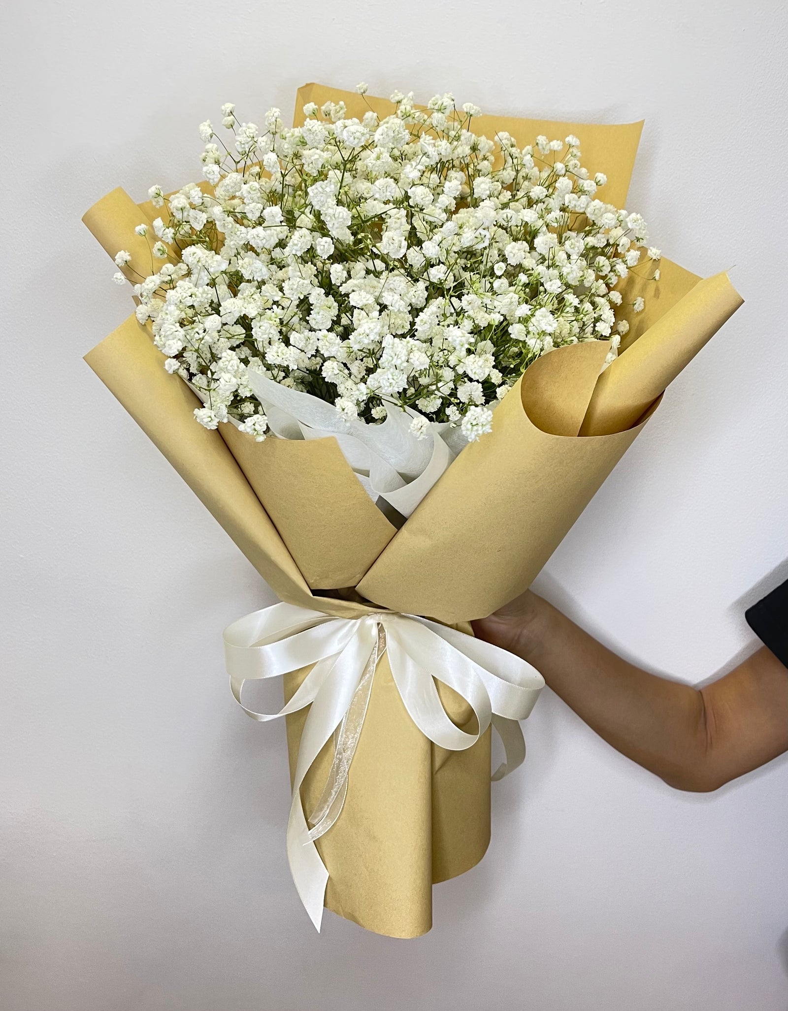 Baby's Breath Bouquet in Natural Wrapper