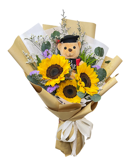 Radiant Blooms Graduation Bouquet