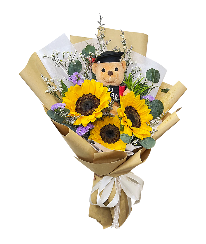 Radiant Blooms Graduation Bouquet