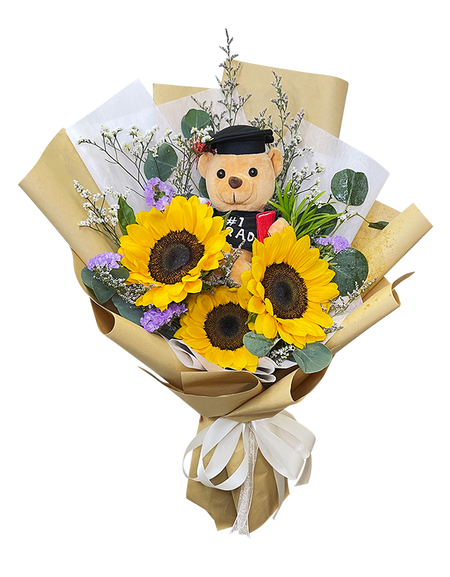 Radiant Blooms Graduation Bouquet