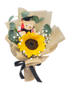 Graduation Single Sunflower Mini Bear Bouquet