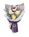 Lavender and Champagne Rose Graduation Bouquet