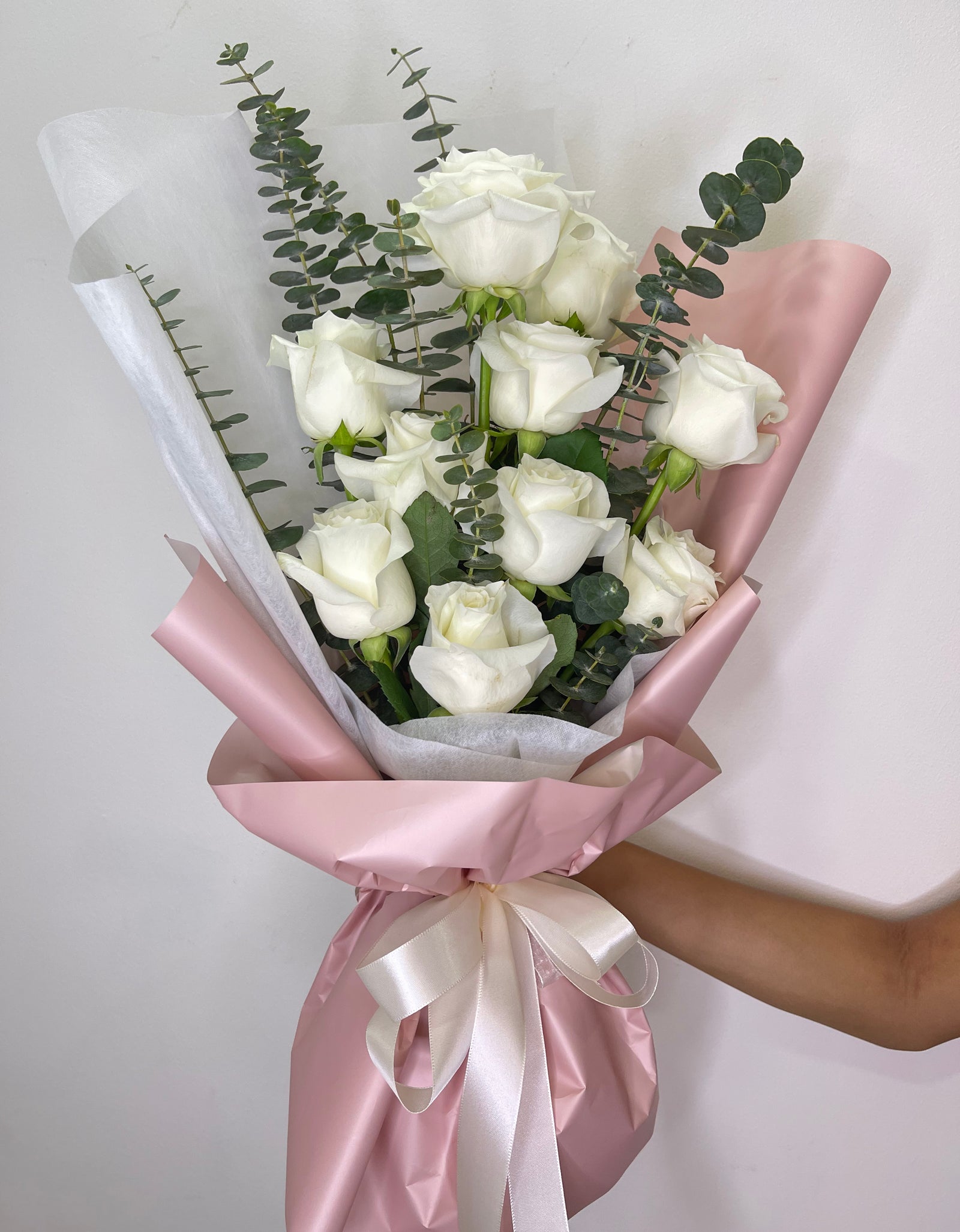 Delicate White Rose Bouquet