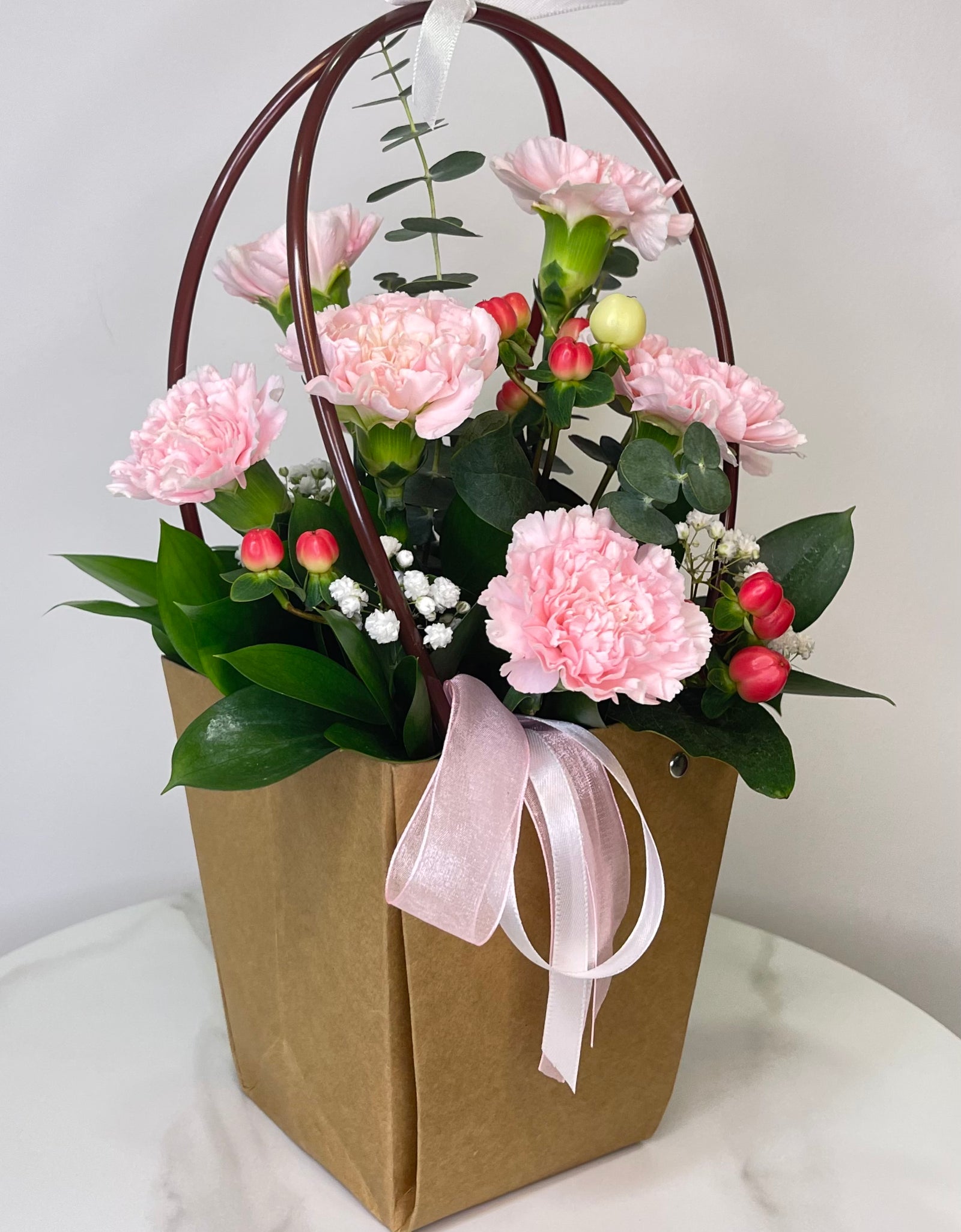 Pink Carnations Bloom Bag
