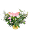 Lush Pink Anthurium Table Top Arrangement