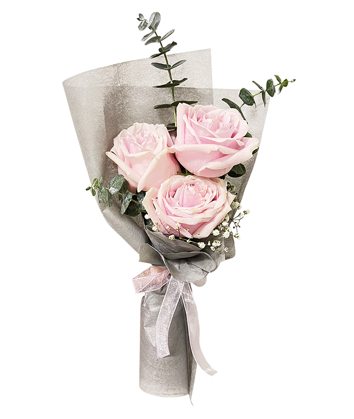 I Love You I 3 Soft Pink Rose Bouquet